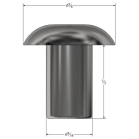SOLID RIVET 5/16" X 1/2" UNIVERSAL HEAD (151)