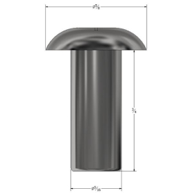 SOLID RIVET 5/16" X 3/4" UNIVERSAL HEAD (117)