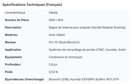 BLOXWICH DOOR LATCH BUSHING