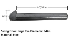 UTILITY HINGE PIN HALF CONE 5/8" DIA.