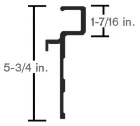STOUGHTON TOP RAIL 52' 02-20573-623-50