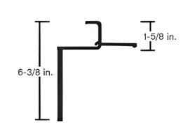 UTILITY TOP RAIL 3000R  52' 1-6650-150