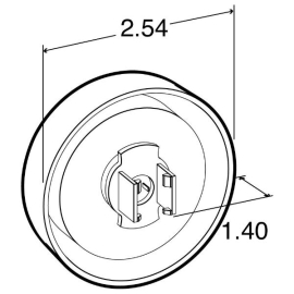 TRUCK LITE LED LIGHT ASSY. 2 1/2" AMBER