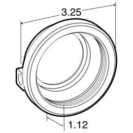 TRUCK LITE MOUNTING BRACKET W/GROMMET