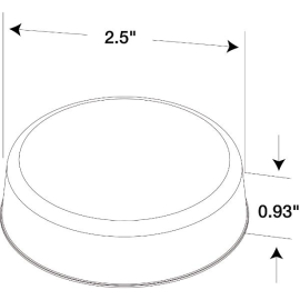 TRUCK LITE LED LAMP 2.5" ROUND AMBER