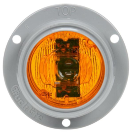 TRUCK LITE LED LIGHT 2" W/FLANGE AMBER