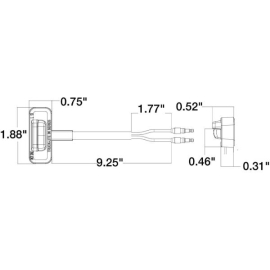 TRUCK LITE LICENCE LED LIGHT