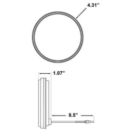 TRUCK LITE LED DOME LAMP MODEL 44 6 DIODES