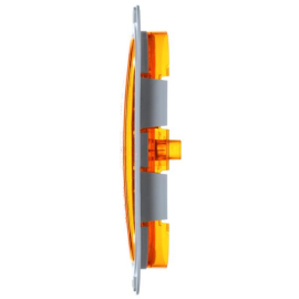 TRUCK LITE MOD 60 LED LIGHT W/FLANGE AMBER