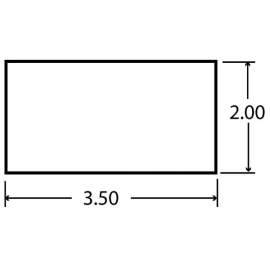 TRUCK LITE REFLECTOR 2 X 3 AMBER