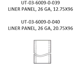UTILITY 4000DX INTERIOR WALL PANEL 13" X 3/4