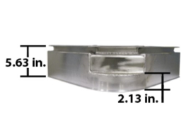 WABASH NOSE RAIL REPLACEMENT CORNER 04A01826 W/LIGHT CUTOUT