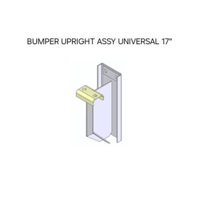 WABASH BUMPER UPRIGHT ASSY UNIVERSAL LH & RH 17"	
