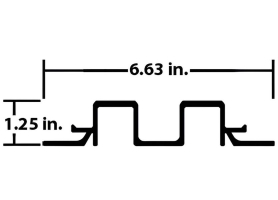 WABASH ALUMINUM FLOOR BOARD 5"