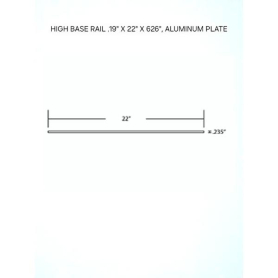WABASH HIGH BASE RAIL ALUMINUM PLATE 0.19" X 22" X 626"