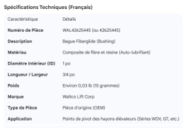 WALTCO BUSHING FIBREGLASS