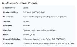 WALTCO COIL HIGH WATT 10V 25 WATT
