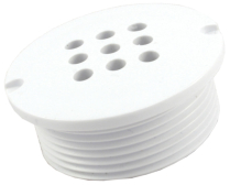 1-1/2 in MIP pool bubbler, white