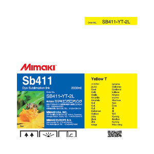 Transfer Mimaki 200cc Sb411 Ink Label - Yellow