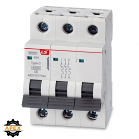 LS ELECTRIC | 0628026763 | BK63H 3P B1A 10KA 240VAC UL1077