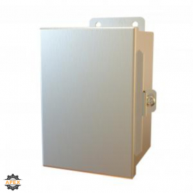 N4X J BOX, HINGE COVER W/PANEL - 6 X 4 X 4 - 304 SS