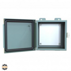 HAMMOND | 1414PHE | N12 J BOX, HINGE COVER W/PANEL - 6 X 6 X