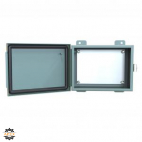 HAMMOND | 1414PHRG | N12 J BOX, HINGE COVER W/PANEL - 6 X 8