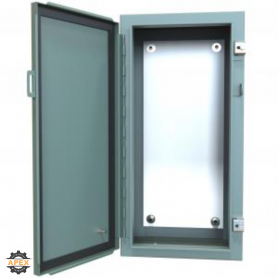 N12 WALLMOUNT ENCL W/PANEL - 24 X 12 X 8 - STEEL/GRAY