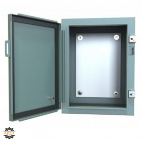 N12 WALLMOUNT ENCL W/PANEL - 16 X 12 X 10 - STEEL/GRAY