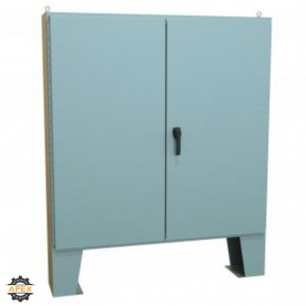HAMMOND | 1422D10F | N12 DBL DOOR FLOORMOUNT ENCL W/PANEL -