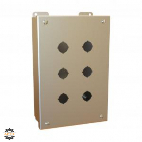 HAMMOND | 1435MSSH | PUSHBUTTON ENCL - 6 PB X 22.5MM - 304 S