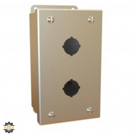 HAMMOND | 1435S16B | PUSHBUTTON ENCL - 2 PB X 30.5MM - 316 S