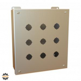 HAMMOND | 1435SSK | PUSHBUTTON ENCL - 9 PB X 30.5MM - 304 SS