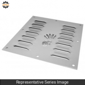 HAMMOND | 1481L44 | VENT. PLATE, 5.6" X 5.5" - STEEL/GRAY