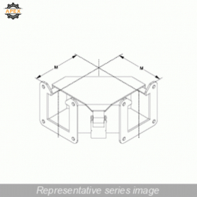 HAMMOND | 1485B9N | N12 WIREWAY, 90 ELBOW, TOP OPEN - FITS 2