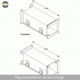 HAMMOND | 1485CZC12 | N12 WIREWAY, 12" TRANSPOSITION, CCW -