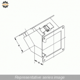 HAMMOND | 1485D4N | N12 WIREWAY, 45 ELBOW, TOP OPEN - FITS 6