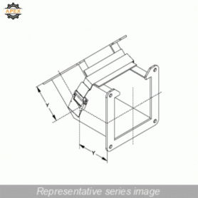 HAMMOND | 1485D4P | N12 WIREWAY, 45 ELBOW, INSIDE OPEN - FIT