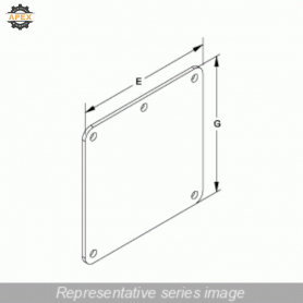 HAMMOND | 1485DH | N12 WIREWAY, COVER PLATE - FITS 6 X 6 - S