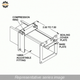 HAMMOND | 1485DX | N12 WIREWAY, ADJUSTABLE FITTING - FITS 6