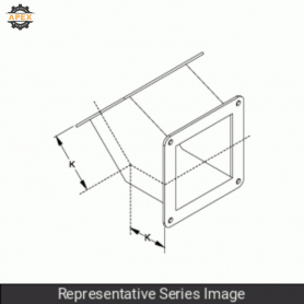 HAMMOND | 1487C4PSS | N4X WIREWAY, 45 ELBOW - FITS 4 X 4 - 3