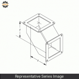 HAMMOND | 1487D9PSS | N4X WIREWAY, 90 ELBOW - FITS 6 X 6 - 3