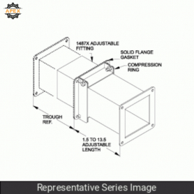 HAMMOND | 1487EXSS | N4X WIREWAY, ADJ FITTING - 8 X 8 - 304S