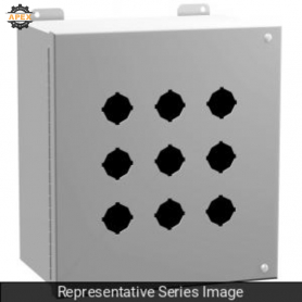 HAMMOND | 1489P12 | N12 HINGED PB ENCL - 12 PB X 30.5MM - ST