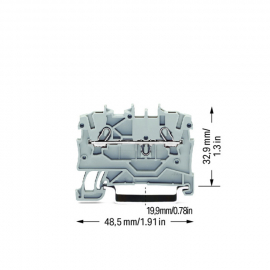 WAGO | 2000-1201 | 2-CONDUCTOR THROUGH TERMINAL BLOCK; 1 MM²