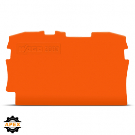 END AND INTERMEDIATE PLATE; 0.7 MM THICK; ORANGE