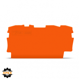 END AND INTERMEDIATE PLATE; 0.7 MM THICK; ORANGE