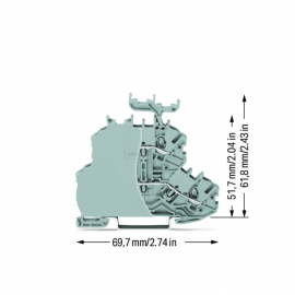 WAGO | 2000-2231/099-000 | DOUBLE-DECK TERMINAL BLOCK; THROU