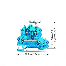 WAGO | 2000-2239 | DOUBLE-DECK TERMINAL BLOCK; 4-CONDUCTOR T