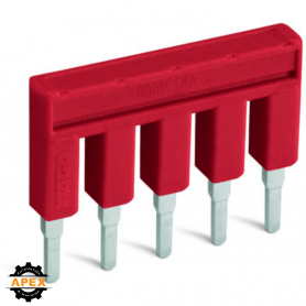 PUSH-IN TYPE JUMPER BAR; INSULATED; 7-WAY; NOMINAL CURRENT 1